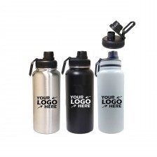 32oz Stainless Steel Vacuum Insulated Bottle with Twist-on Lid and Carry Loop